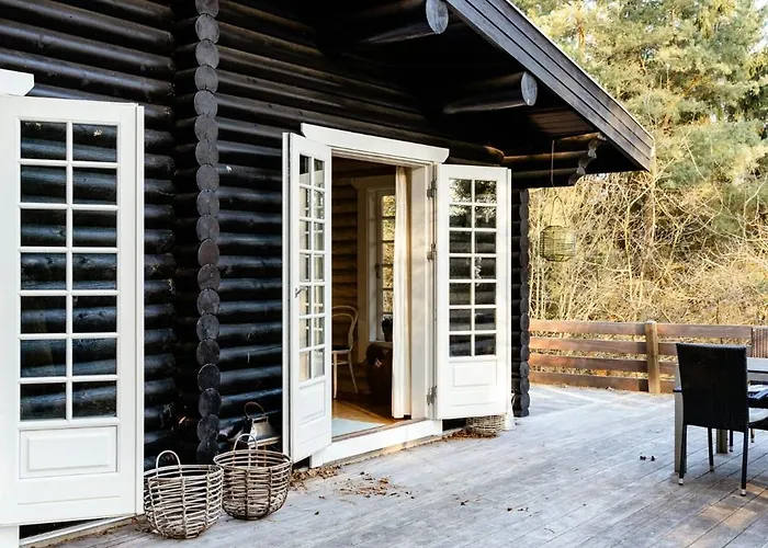 Сasa de vacaciones Cozy Times In Log House Amongst Trees Ebeltoft