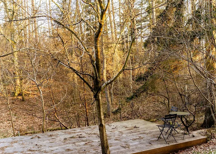 Cozy Times In Log House Amongst Trees Сasa de vacaciones Ebeltoft